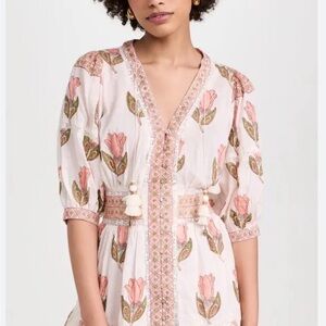 Floral Pink and Cream Dress